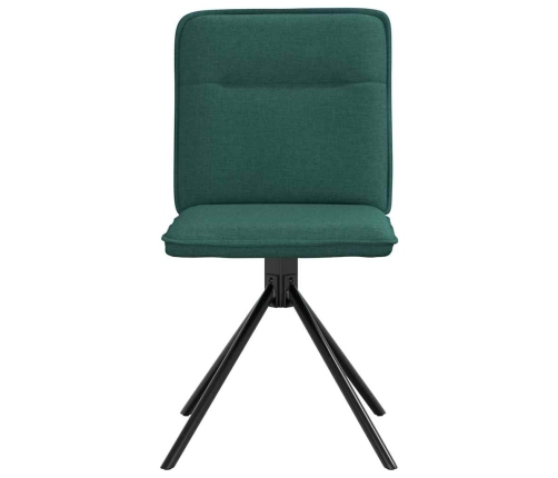 Virtuves Krēsli, 2 Gab., Tumši Zaļš Audums Vidaxl