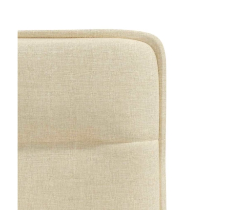 Virtuves Krēsli, 2 Gab., Krēmkrāsas Audums Vidaxl