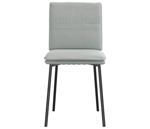 Virtuves Krēsli, 2 Gab., Gaiši Pelēks Samts Vidaxl