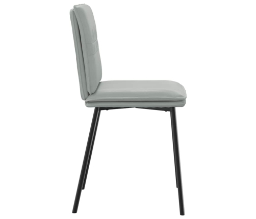 Virtuves Krēsli, 2 Gab., Gaiši Pelēks Samts Vidaxl