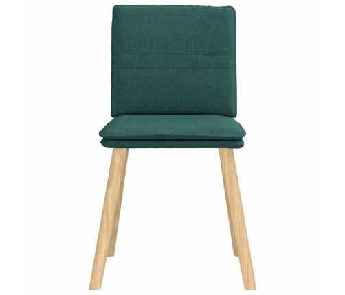 Virtuves Krēsli, 2 Gab., Tumši Zaļš Audums Vidaxl