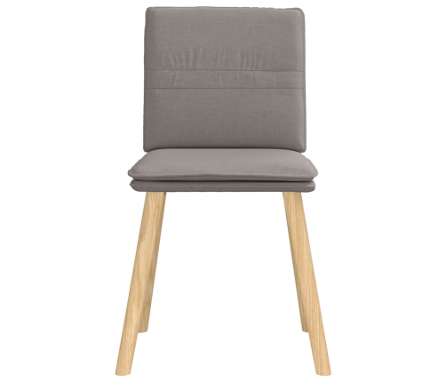 Virtuves Krēsli, 2 Gab., Pelēkbrūns Audums Vidaxl