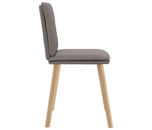 Virtuves Krēsli, 2 Gab., Pelēkbrūns Audums Vidaxl