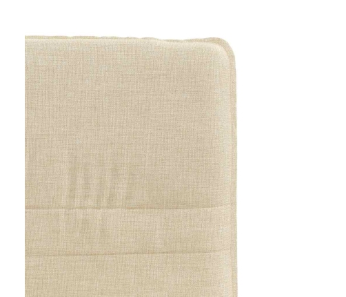 Virtuves Krēsli, 2 Gab., Krēmkrāsas Audums Vidaxl