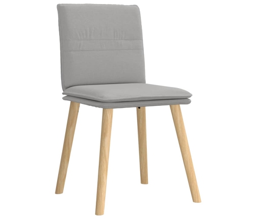 Virtuves Krēsli, 2 Gab., Mākonis Pelēks Audums Vidaxl