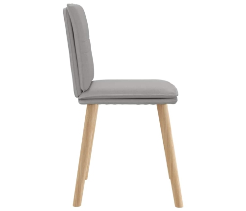 Virtuves Krēsli, 2 Gab., Mākonis Pelēks Audums Vidaxl