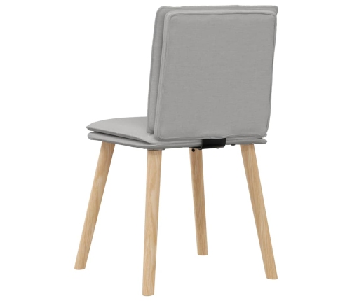 Virtuves Krēsli, 2 Gab., Mākonis Pelēks Audums Vidaxl