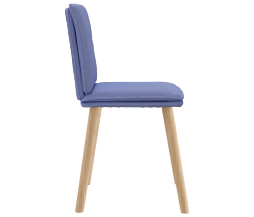 Virtuves Krēsli, 2 Gab., Džinsa Zils Audums Vidaxl