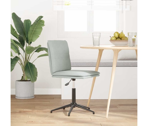 Virtuves Krēsls, Gaiši Pelēks Samts Vidaxl