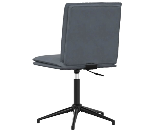 Virtuves Krēsls, Tumši Pelēks Samts Vidaxl