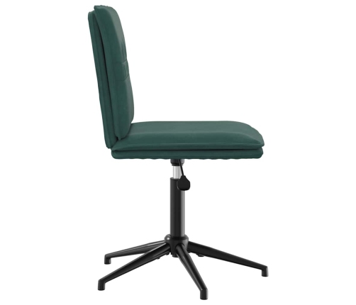 Virtuves Krēsls, Tumši Zaļš Samts Vidaxl