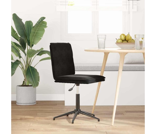 Virtuves Krēsls, Melns Samts Vidaxl