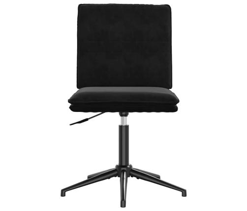 Virtuves Krēsls, Melns Samts Vidaxl