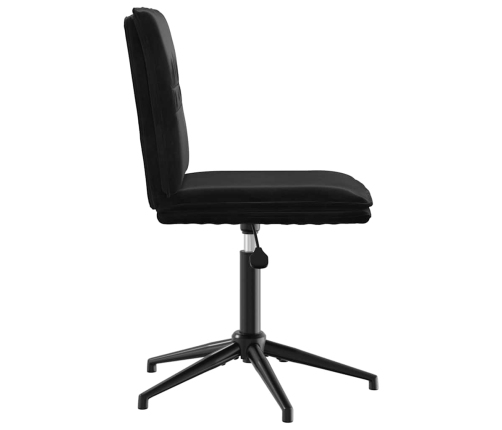 Virtuves Krēsls, Melns Samts Vidaxl