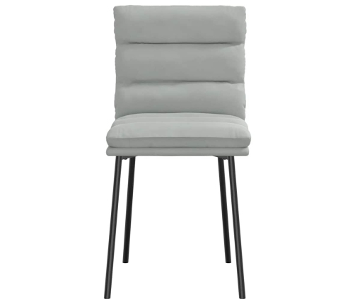 Virtuves Krēsli, 2 Gab., Gaiši Pelēks Samts Vidaxl