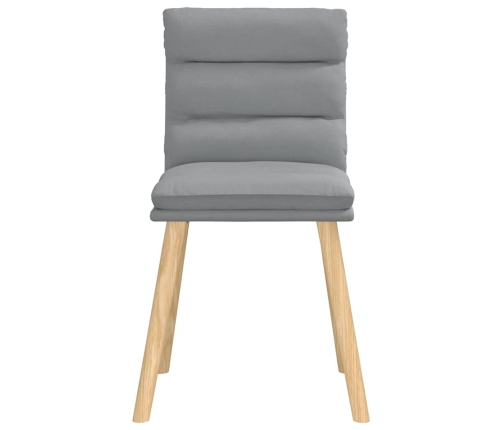 Virtuves Krēsli, 2 Gab., Gaiši Pelēks Audums Vidaxl