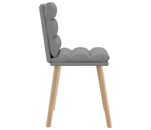 Virtuves Krēsli, 2 Gab., Gaiši Pelēks Audums Vidaxl