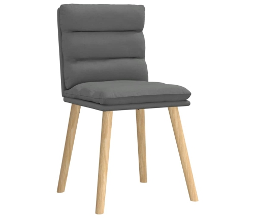 Virtuves Krēsli, 2 Gab., Tumši Pelēks Audums Vidaxl