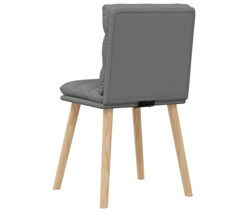 Virtuves Krēsli, 2 Gab., Tumši Pelēks Audums Vidaxl