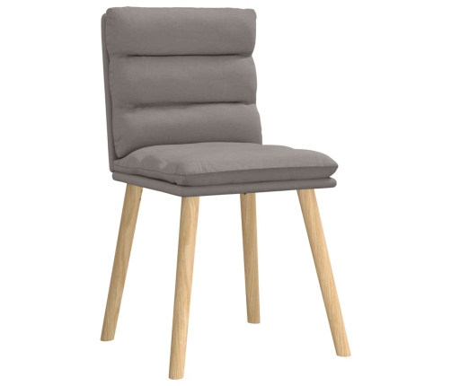 Virtuves Krēsli, 2 Gab., Pelēkbrūns Audums Vidaxl