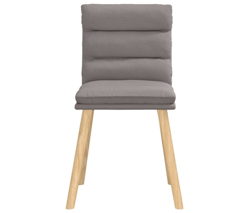 Virtuves Krēsli, 2 Gab., Pelēkbrūns Audums Vidaxl