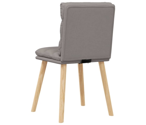 Virtuves Krēsli, 2 Gab., Pelēkbrūns Audums Vidaxl