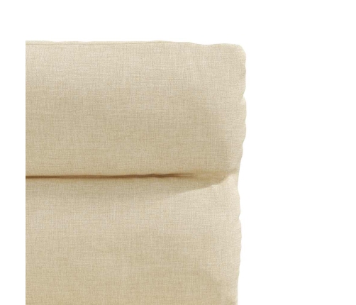 Virtuves Krēsli, 2 Gab., Krēmkrāsas Audums Vidaxl