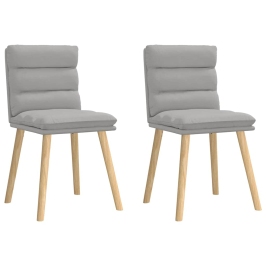 Virtuves Krēsli, 2 Gab., Mākonis Pelēks Audums Vidaxl