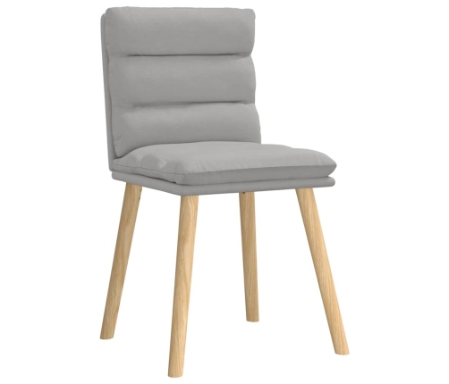 Virtuves Krēsli, 2 Gab., Mākonis Pelēks Audums Vidaxl