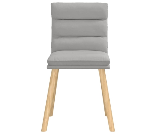 Virtuves Krēsli, 2 Gab., Mākonis Pelēks Audums Vidaxl