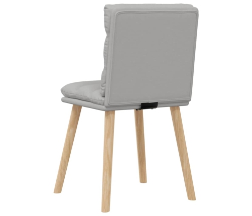 Virtuves Krēsli, 2 Gab., Mākonis Pelēks Audums Vidaxl