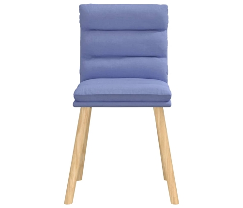 Virtuves Krēsli, 2 Gab., Džinsa Zils Audums Vidaxl