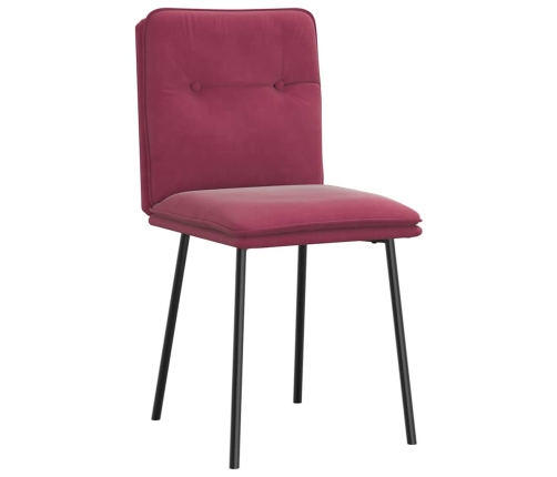 Virtuves Krēsli, 2 Gab., Vīnsarkans Samts Vidaxl