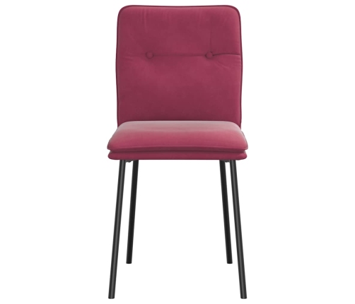Virtuves Krēsli, 2 Gab., Vīnsarkans Samts Vidaxl