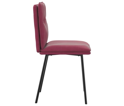 Virtuves Krēsli, 2 Gab., Vīnsarkans Samts Vidaxl