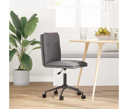 Virtuves Krēsls, Pelēka Mākslīgā Āda Vidaxl