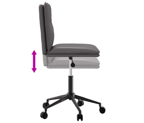 Virtuves Krēsls, Pelēka Mākslīgā Āda Vidaxl