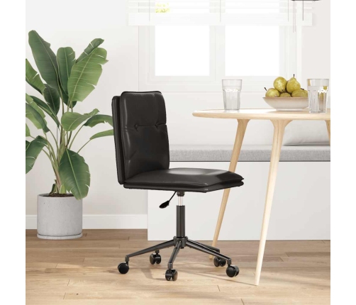 Virtuves Krēsls, Melna Mākslīgā Āda Vidaxl