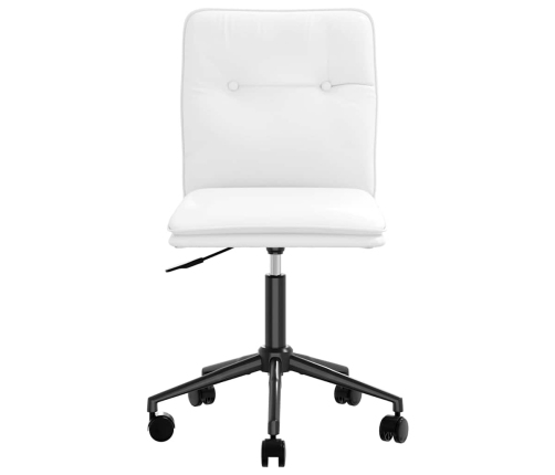 Virtuves Krēsls, Balta Mākslīgā Āda Vidaxl