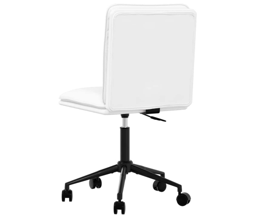 Virtuves Krēsls, Balta Mākslīgā Āda Vidaxl