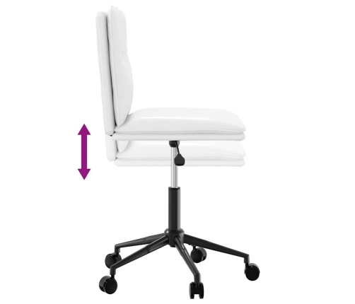 Virtuves Krēsls, Balta Mākslīgā Āda Vidaxl