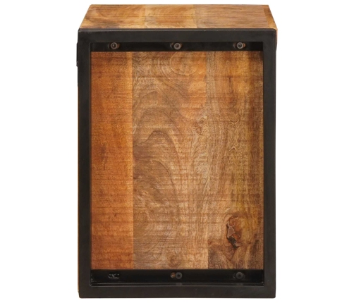 Vīna Plaukts Brūna 100 X 45 X 33 Cm Ciets Raupjais Mango Koks Vidaxl