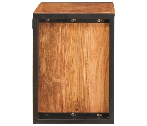 Vīna Plaukts Brūna 100 X 45 X 33 Cm Cietā Akācijas Koks Vidaxl