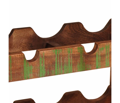 Vīna Plaukts Brūna 100 X 45 X 33 Cm Ciets Atjaunots Koks Vidaxl