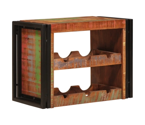 Vīna Plaukts Brūna 100 X 45 X 33 Cm Ciets Atjaunots Koks Vidaxl