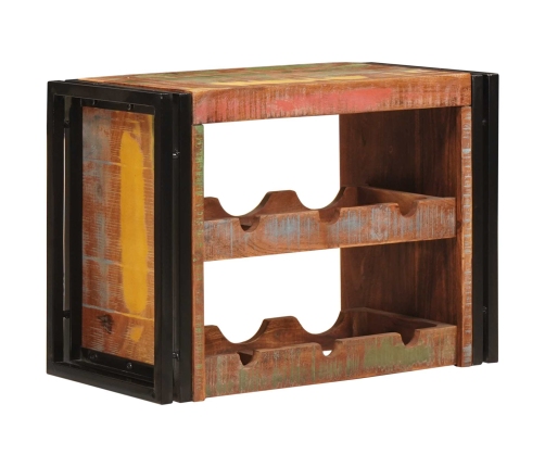 Vīna Plaukts Brūna 100 X 45 X 33 Cm Ciets Atjaunots Koks Vidaxl