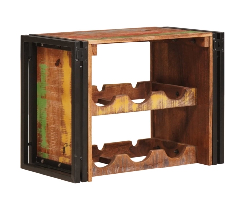 Vīna Plaukts Brūna 100 X 45 X 33 Cm Ciets Atjaunots Koks Vidaxl