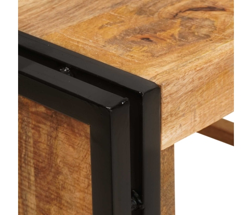 Vīna Plaukts Brūna 100 X 45 X 33 Cm Ciets Raupjais Mango Koks Vidaxl