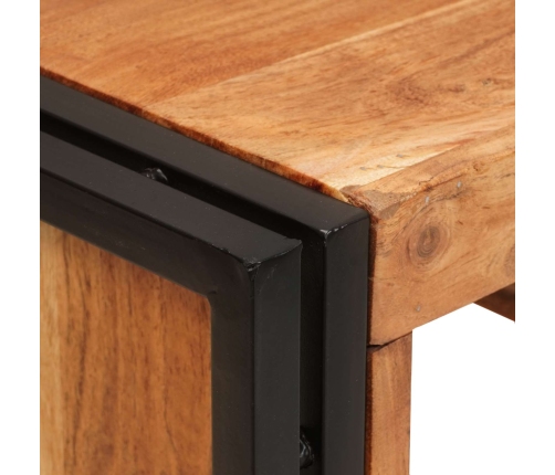 Vīna Plaukts Brūna 100 X 45 X 33 Cm Cietā Akācijas Koks Vidaxl