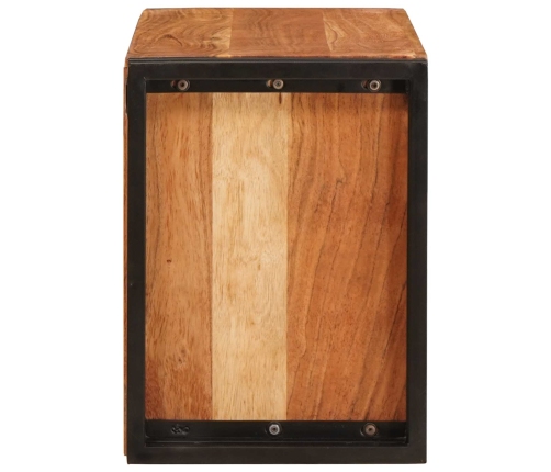 Vīna Plaukts Brūna 100 X 45 X 33 Cm Cietā Akācijas Koks Vidaxl